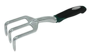 Zenport 15308A 3-Prong Cultivator Ergonomic Grip, 14-Inch, Polished Aluminum