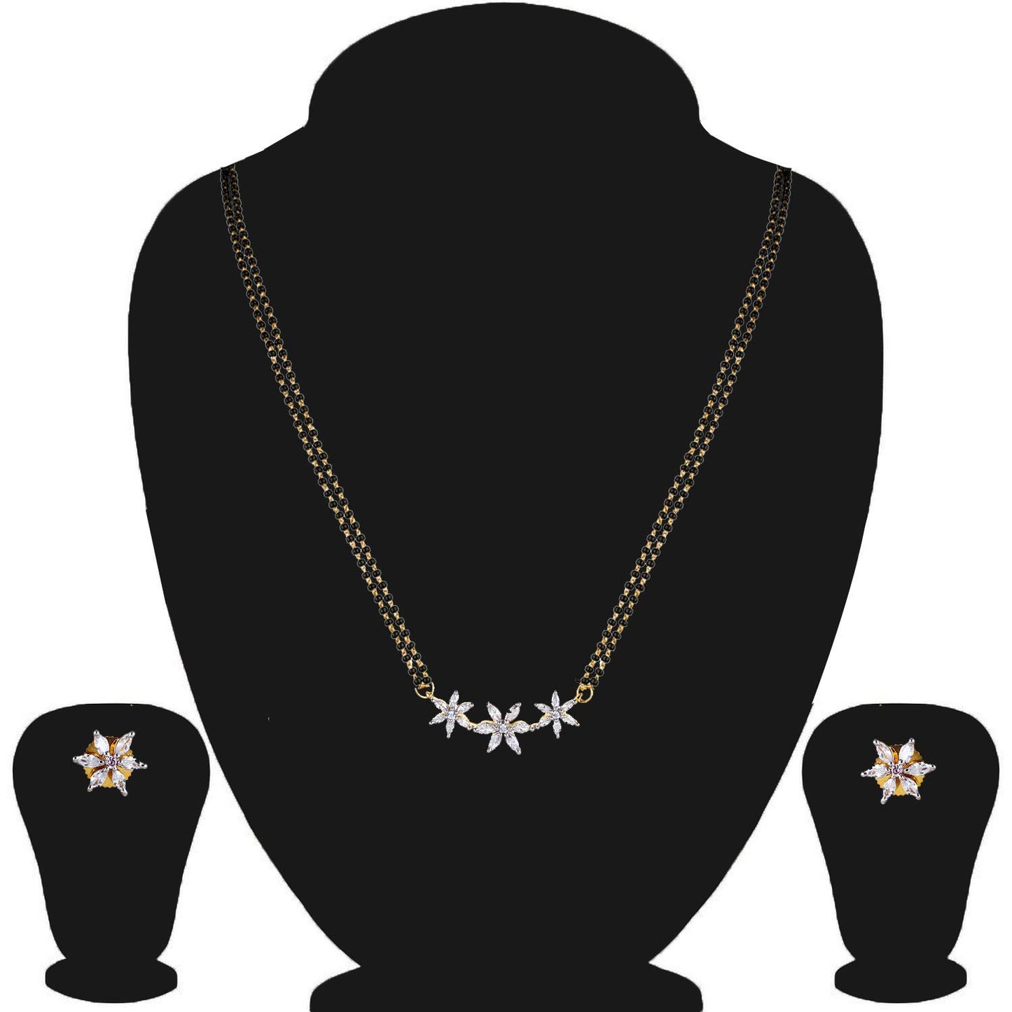 YouBella Latest Traditional Jewellery Gold Plated Jewellery Set for Women (golden)(YBMS_10139)