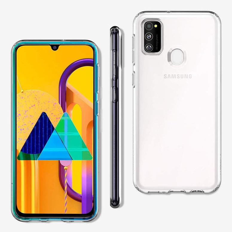 Spigen Liquid Crystal designed for Samsung Galaxy M30s case cover - Crystal Clear