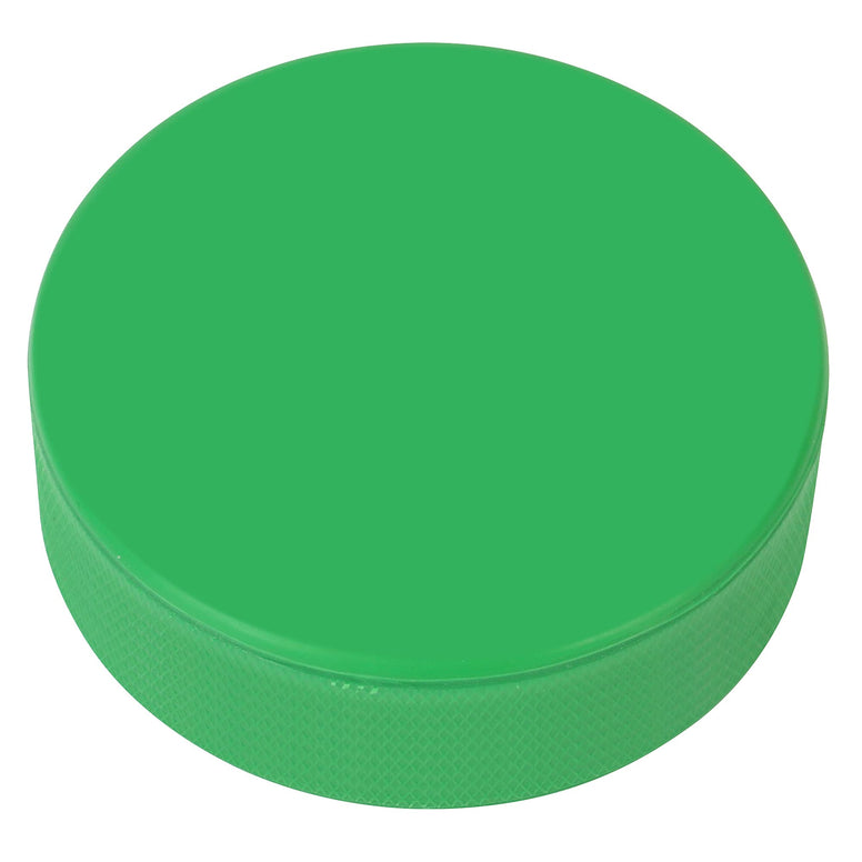 Ice Hockey Pucks, for Goalkeeper and Junior Group, 4.5oz, Diameter 3", Thickness 1", Green