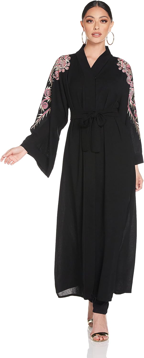 Nukhbaa Women's Abaya, Black