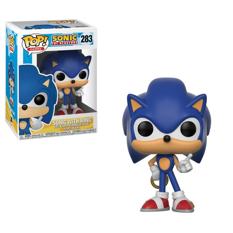 Funko pop Games Sonic - Sonic with Ring Collectible Toy (Blue 20146), One Size