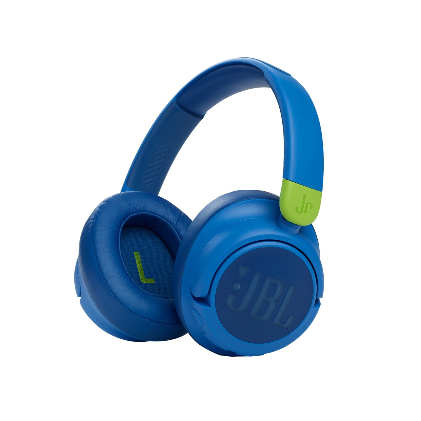 JBL JR460NC Wireless Over-Ear Noise Cancelling Kids Headphones, Built-In Mic, 20 Hour Battery, Designed for Kids, Detachable Audio Cable, Blue, JBLJR460NCBLU