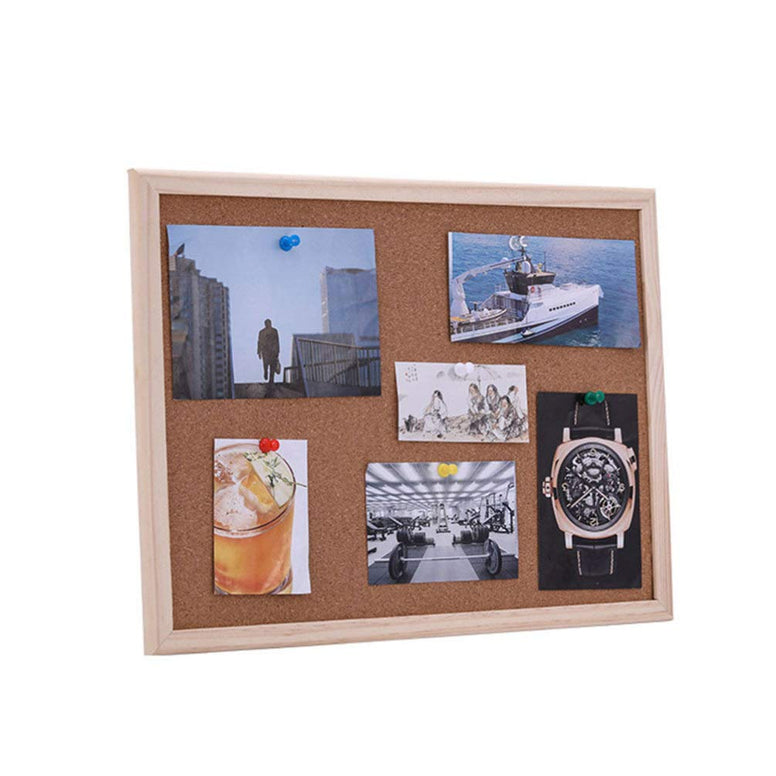 SUPVOX Bulletin Board Cork, Quartet Corkboard Picture Board Wood Board (2Pcs)