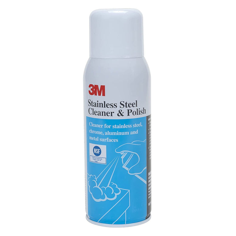 3M Stainless Steel Cleaner And Polish, Nsf Certified Ss Polish For Steel Chrome Aluminium Etc, Made In Usa