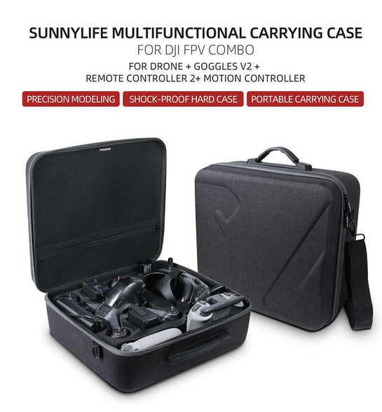 Case for DJI FPV, Cochanvie Sunnylife Precision Modeling, Shock-proof Hard Case, Portable Carrying Case for DJI FPV Combo