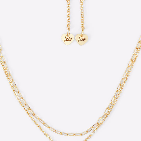 Aldo Women's Qelatram Chain Necklace, Gold, Standard