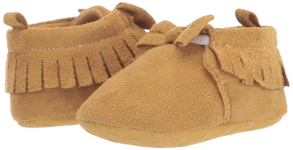 Gerber Baby Moccasins Crib Shoes Newborn Infant Neutral Boys Girls unisex-baby Crib Shoe, for 6 Months baby