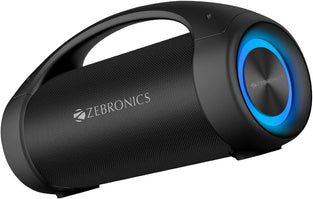 Zebronics Sound Feast 400 Bluetooth v5.0 Portable Speaker with 60W Output, 11 Hours Backup, Voice Assistant, TWS, IPX5 Waterproof, Call Function, RGB Light, AUX, USB, FM Radio and Type C