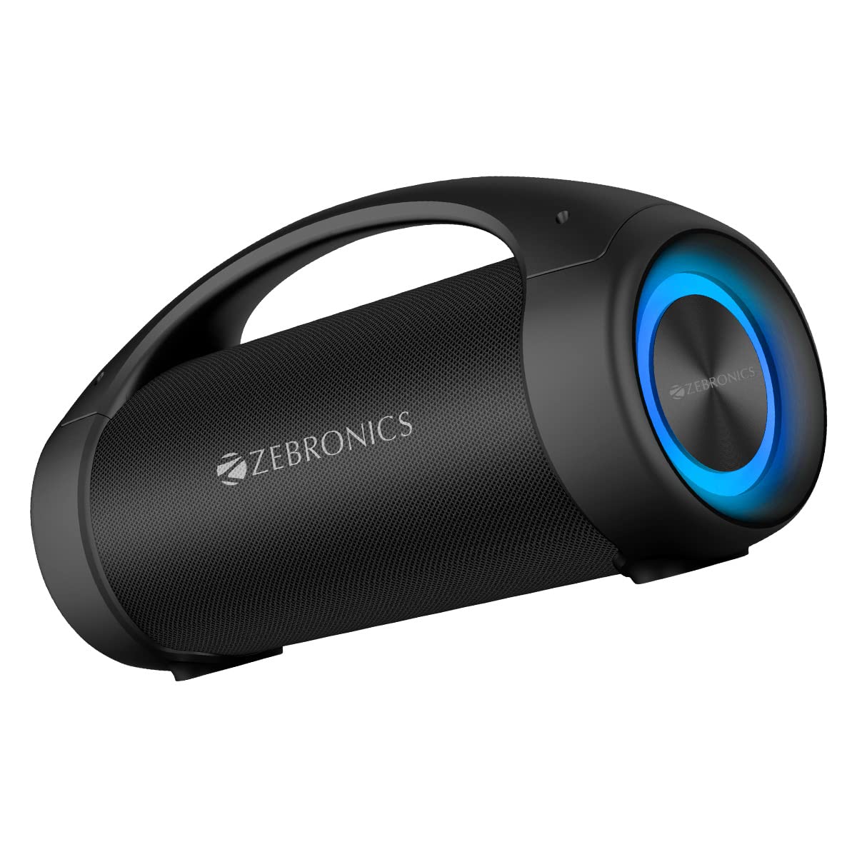 Zebronics Sound Feast 400 Bluetooth v5.0 Portable Speaker with 60W Output, 11 Hours Backup, Voice Assistant, TWS, IPX5 Waterproof, Call Function, RGB Light, AUX, USB, FM Radio and Type C