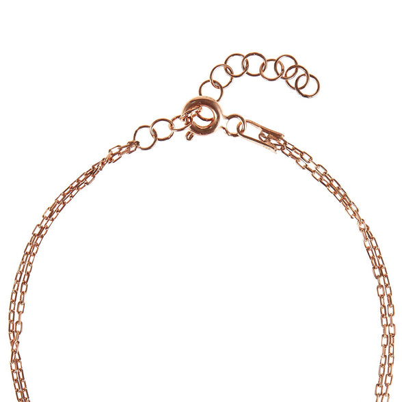 Alwan Silver (Rose Gold Plated) Bracelet for Women - EE5317BR