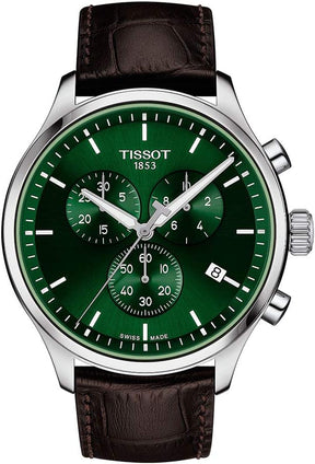 Tissot mens Tissot Chrono XL Stainless Steel Casual Watch Brown T1166171609100, Brown, Quartz Movement