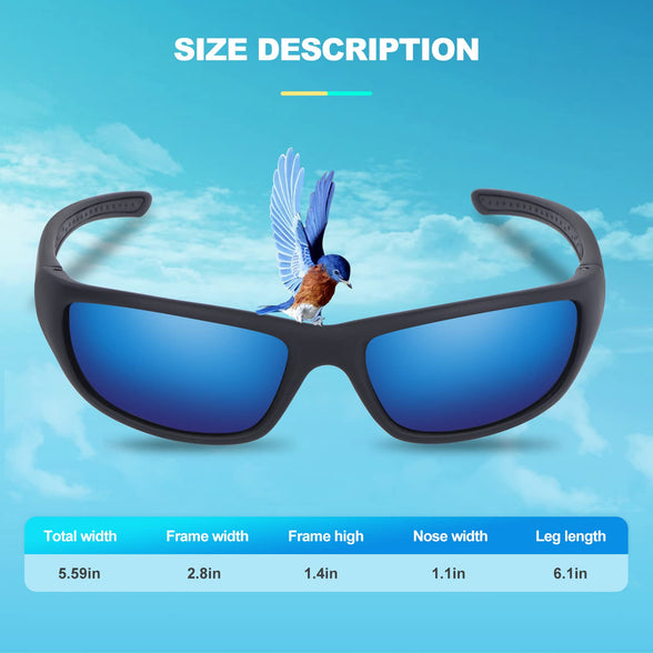 Duduma Sports Polarized Sunglasses for Men Women Running Driving Fishing Cycling Golf Sun Glasses UV Protection Tr8116