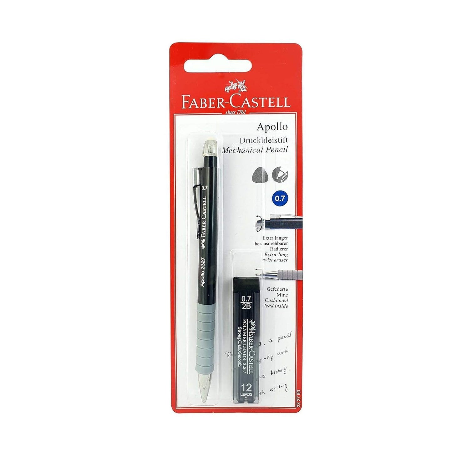 FABER-CASTELL APOLLO MECHANICAL PENCIL 0.7MM,Assorted