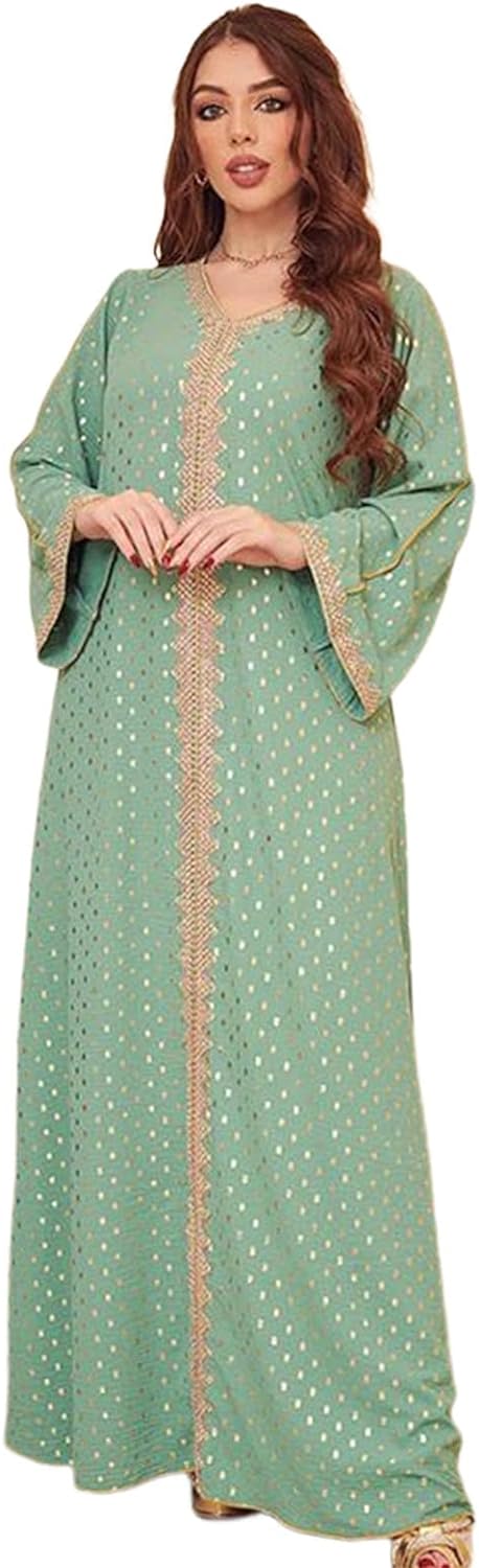 Arab Morocco Muslim Maxi Dress Abaya Women Ramadan Abayas Dubai Turkey Islam Kaftan Long for Women Tradition Causal Wear