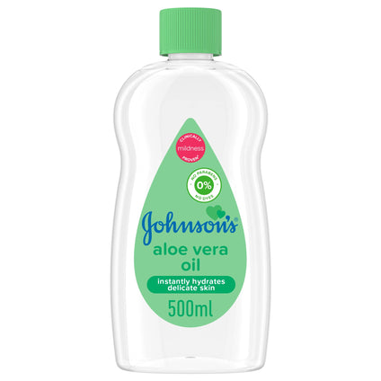 Johnson's Baby Moisturising Oil, Aloe Vera, 500ml