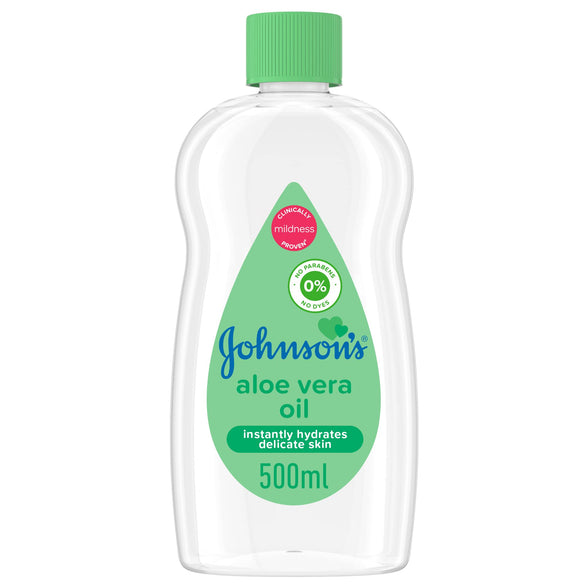 Johnson's Baby Moisturising Oil, Aloe Vera, 500ml