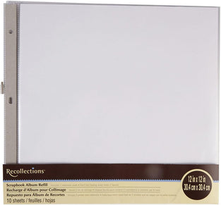 (12 x 12) - Recollections Scrapbook Album Refill Pages (12 x 12)