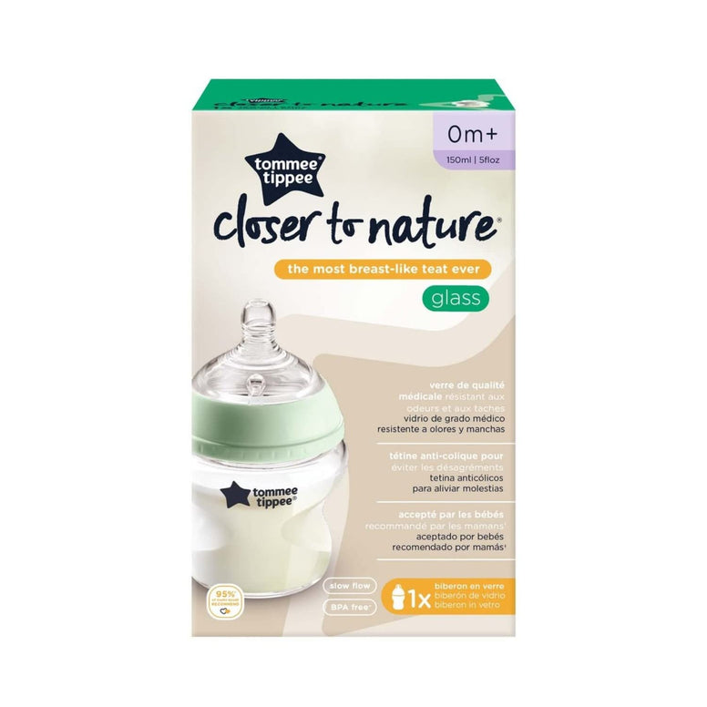 Tommee Tippee Tt42243777 Closer To Nature Glass Bottle, Clear