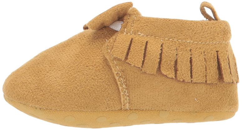 Gerber Baby Moccasins Crib Shoes Newborn Infant Neutral Boys Girls unisex-baby Crib Shoe, for 6 Months baby