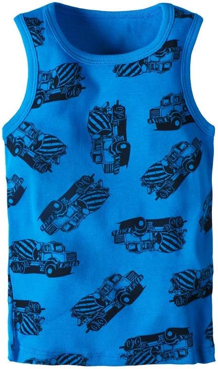 LeeXiang 3 Pack Toddler Boys Girls Summer Tank Tops, Cartoon Print Undershirts (Striped Dinosaur, 6 Years)