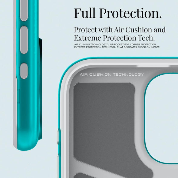 Spigen Classic C1 MagFit for iPhone 15 Pro Max case cover MagSafe compatible - Bondi Blue