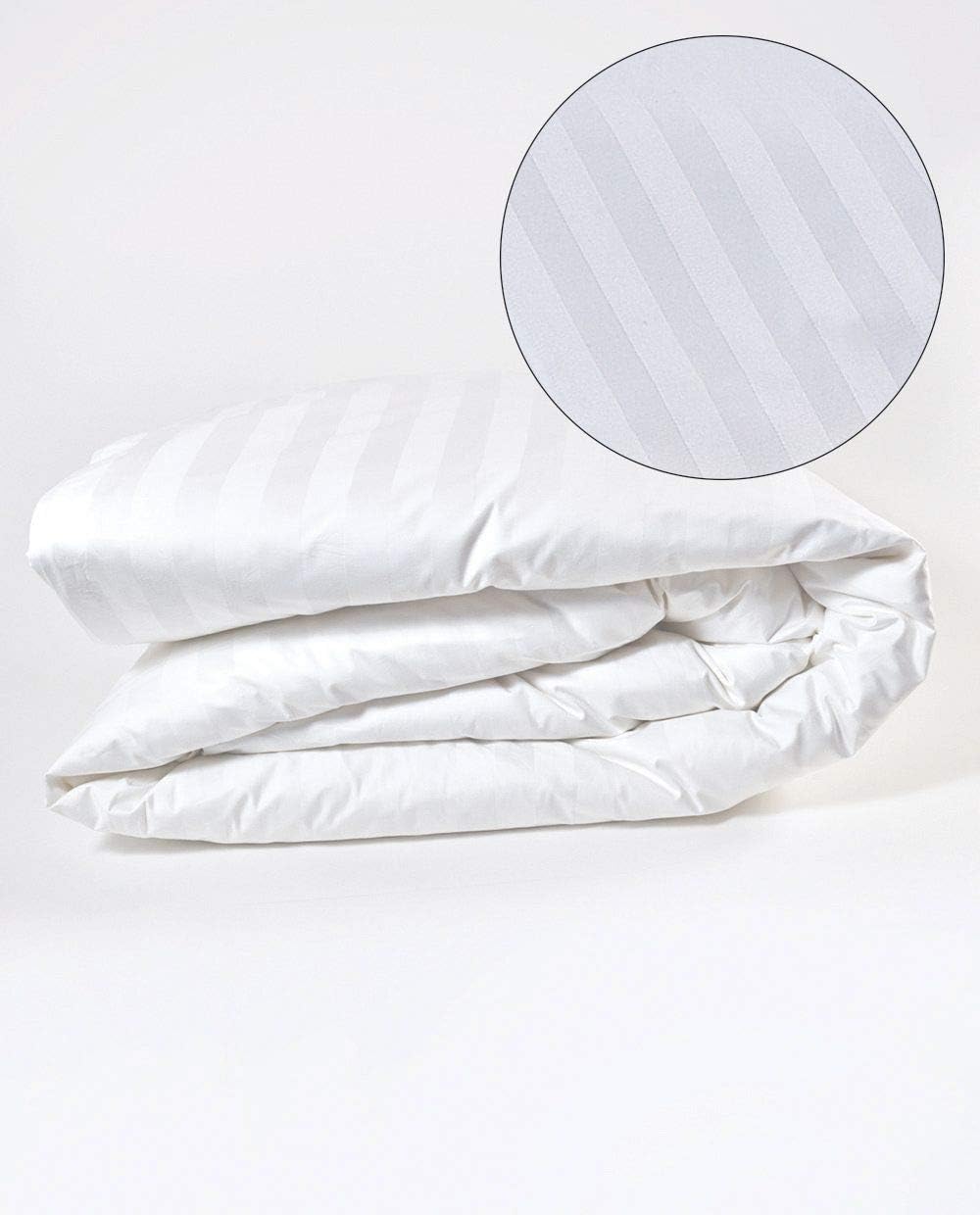 Hotel Linen Klub Deyarco Princes White Stripe Microfiber Quilt Single 135 X 200 Cm 85 Gsm