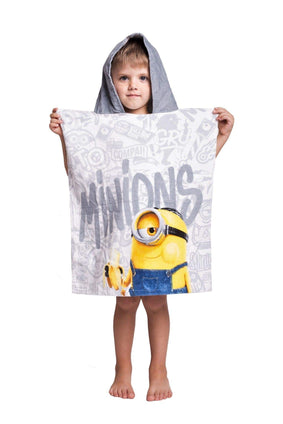 Minions Bath Poncho with Hood 100% Cotton