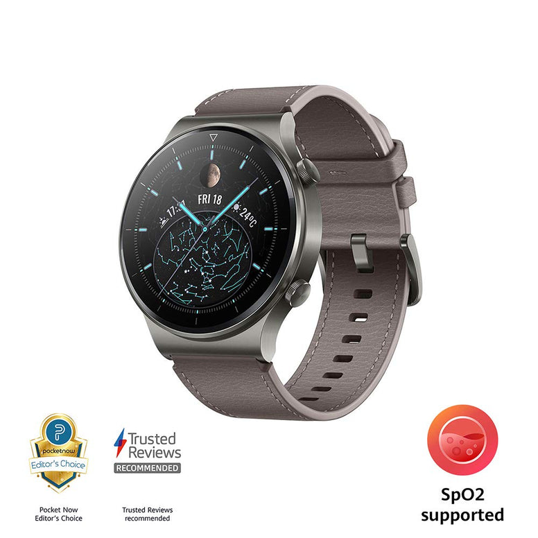 HUAWEI WATCH GT 2 Pro Smartwatch, 1.39" AMOLED HD Touchscreen, 2-Week Battery Life, GPS and GLONASS, SpO2, 100+ Workout Modes, Bluetooth Calling, Heartrate Monitoring, Grey