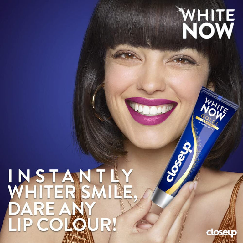 ClosEUp White Now Toothpaste, Ice Cool, Gives 1 Shade Whiter & Extra Fresh Teeth, 75ml