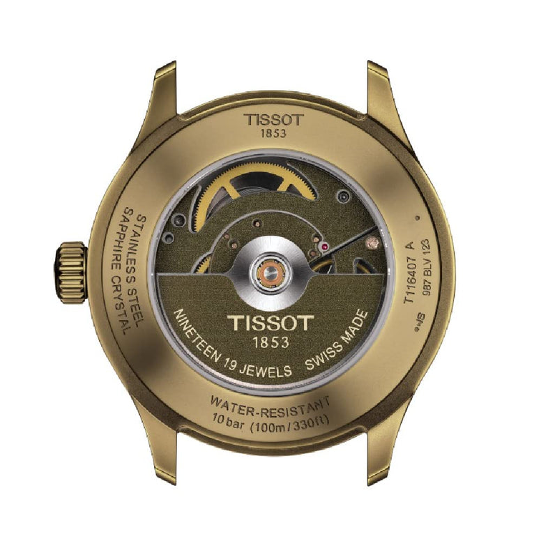 Tissot mens Tissot Gent XL Stainless Steel Casual Watch Khaki T1164073709100, Khaki