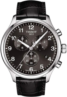 Tissot mens Tissot Chrono XL Stainless Steel Casual Watch Black T1166171605700, Black, Chronograph