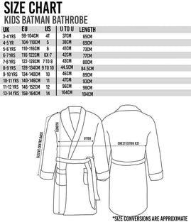 DC Comics Batman Dressing Gown For Boys & Girls | Kids Grey Dark Knight Movie Pocket Bathrobe | Children’s Soft Fluffy Pjs Robe 4-5Y