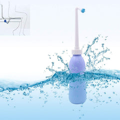 e world unbox happiness 650 ml Large Portable shattaf Bidet Bottle Handheld Travel Toilet shataf Hand Spray Seat WaterBlue, Type : BidetMaterial : Plastic