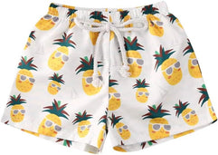 Ambabe Toddler Baby Boy Swim Trunks Quick Dry Cartoon Printed Elastic Waist Beach Shorts Summer Swimwear Outfit
