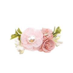 Flower Hair Clip Set for Baby Girls, 6Pcs Delicate Floral Barrettes Hair Care Hair Bands Accessories Bows Hemming Clip for Newborn Infant Baby Toddles Teen Girl Gifts (Six Flower Style)