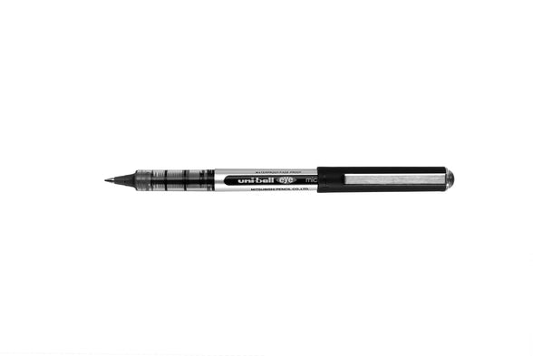 uni-ball 153486285 UB-150 Eye Micro Rollerball Pens, Black Uni Super Ink.5mm Nib, Package of 3