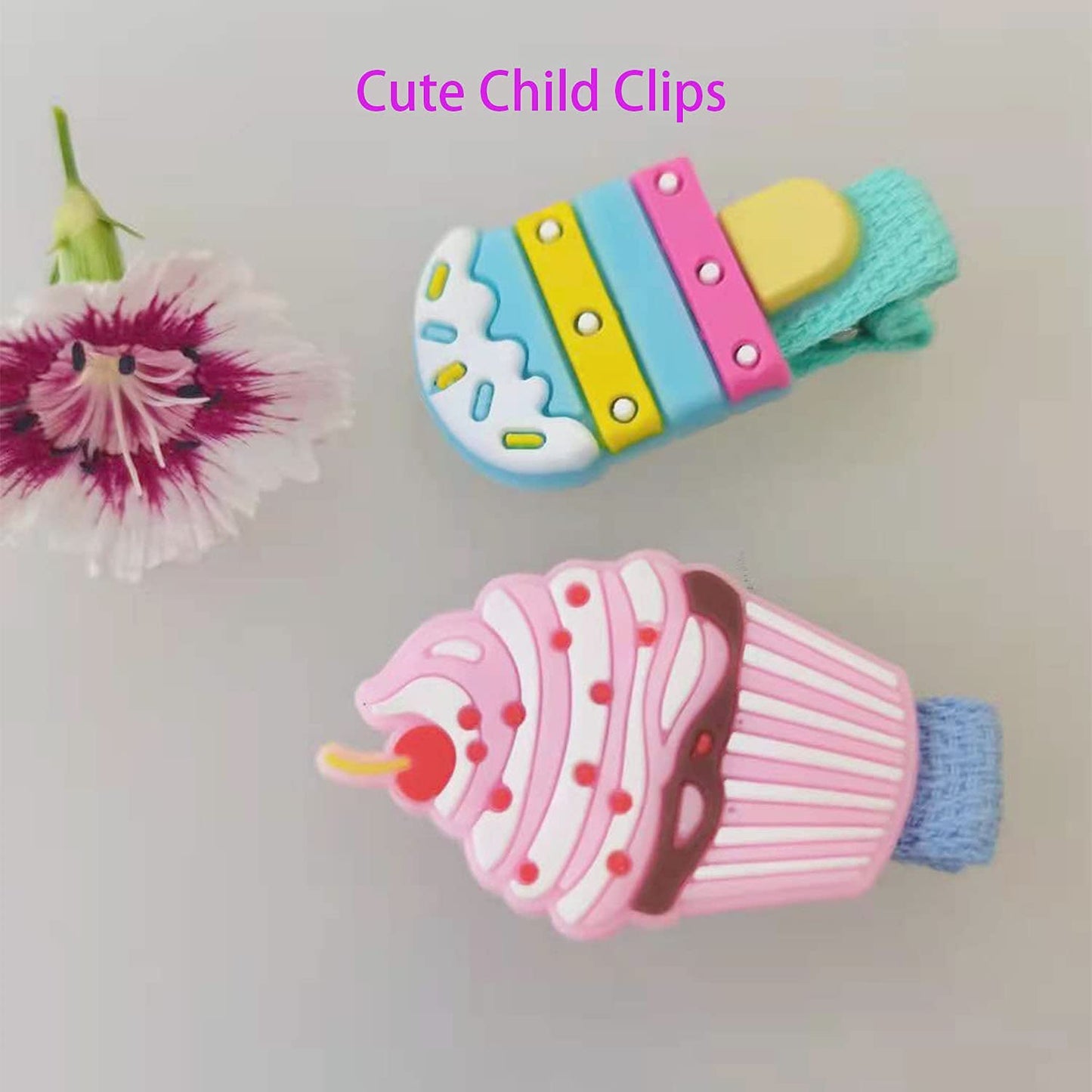 KASTWAVE Cute Non-Slip Hair Clips for Girls little girls hair clips, cute multi-color multi-style alligator children's accessories, suitable baby, and children (10 PCS)