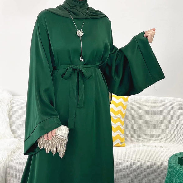 Abayas for Women Muslim Dress, Eid Ramadan Modest Prayer Clothes Islamic Arabic Kaftan Maxi Middle East Robe