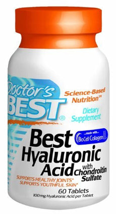 Doctor's Best Hyaluronic Acid with Chondroitin Sulfate, 60 Tabs