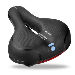 Pritzker Womdee Pritzker Replacement Wide Saddle Memory Foam Padded Bike Seat with Dual Shock Absorbing Rubber Balls and Reflective Strip