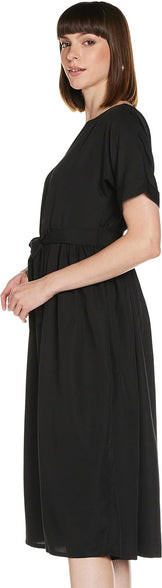 KRAVE Crepe Fit and Flare Casual Dress