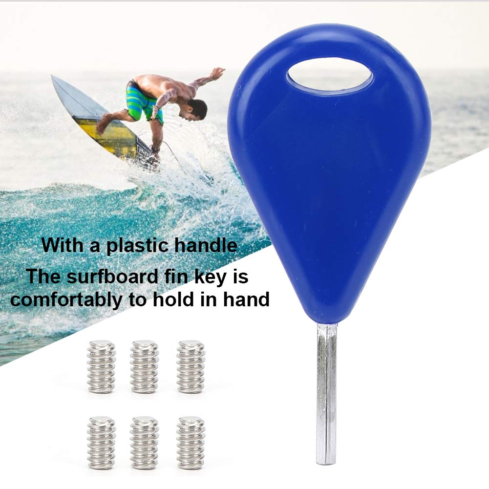 Accessories for Surfboard Fin Key Rudder Key + Screws Set, for FCS Fins Surfing Equipment