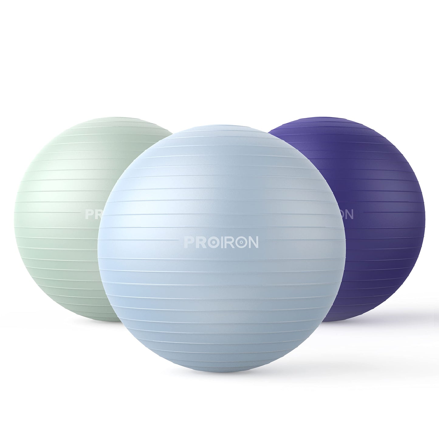 PROIRON Yoga Ball Anti-Burst Exercise Ball Chair with Quick Pump Slip Resistant Gym Ball Supports 500KG Balance Ball for Pilates Yoga Birthing Pregnancy Stability Gym Workout Training (55-75cm)