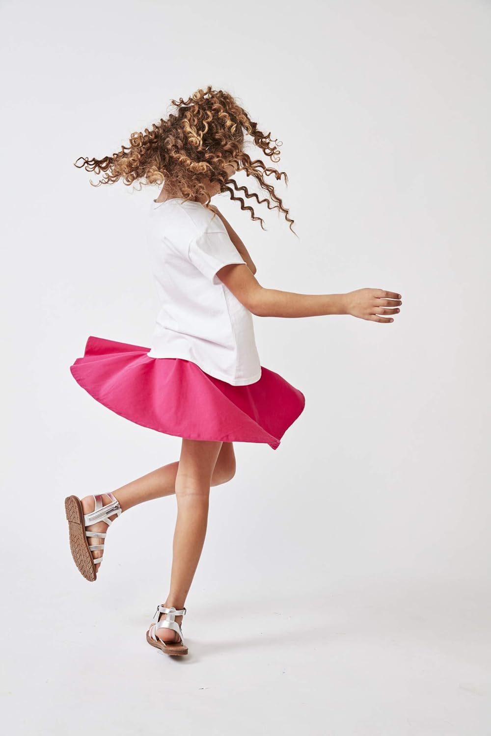 KIDPIK Fun & Flairy Skirt & Active Short Hybrid - Choose from Stripe Knit, Double Ruffles, Front Tie or Basic Skater Swing