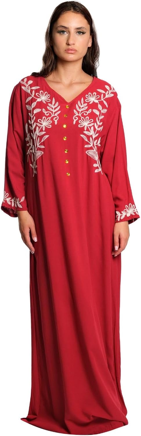 Women's Elegant Style Muslim Fashion Bohemian jalabiya Abaya Long Dresses