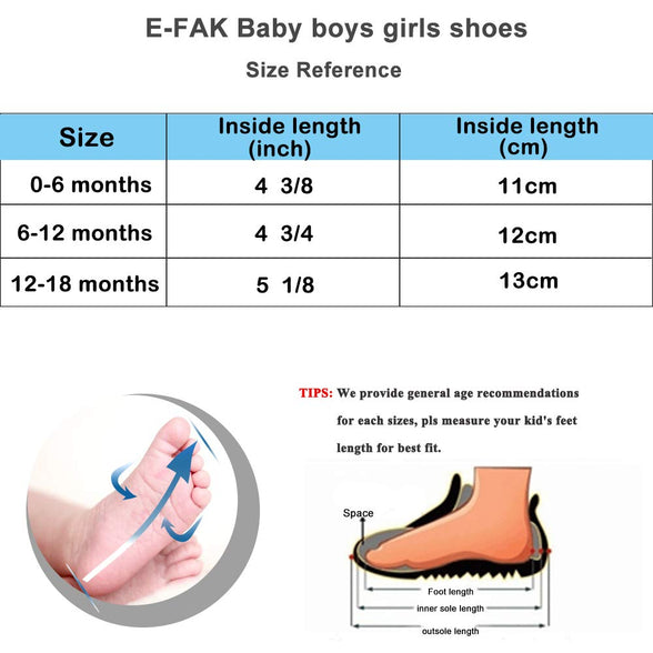 E-FAK Baby Boys Girls Shoes Soft PU Leather Infant Sneakers Rubber Sole Moccasins Oxford Loafers Toddler Walking Wedding Uniform Dress Shoes