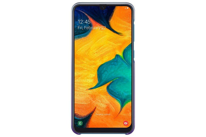 Samsung Galaxy A30 Gradation Ultra-Thin Silicone Transparent Back Protective Cover Case (Violet)