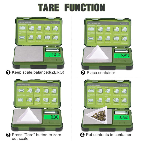 Fuzion Digital Pocket Scale 200g/0.01g, Gram Scale with Tare, Powder Herb Scale with 50g Cal Weight, Mini Jewelry Scale for Hobbies, Travel, Small Projects