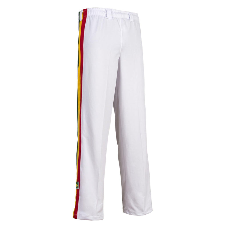 JLSPORT Authentic Brazilian Capoeira Martial Arts Men's Trousers (Jamaican Reggae) Large